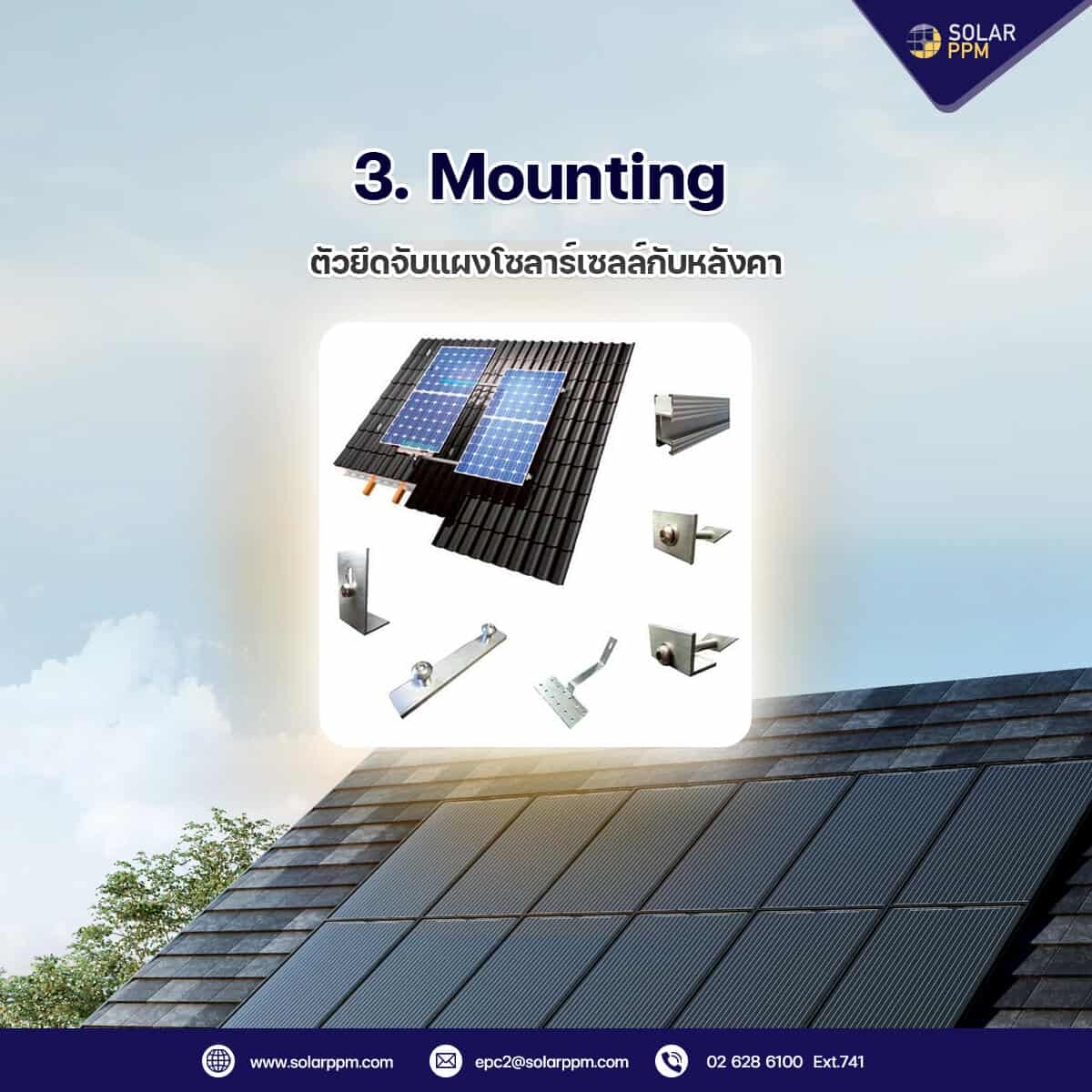 อุปกรณ์โซลาร์เซลล์mouting